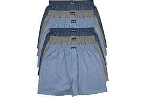 MioRalini TOPANGEBOT 12 oder 6 Boxershorts farbig weich & locker in neutralen Farben klassischen Unifarben Herren Boxershort Größen S M L XL 2XL 3XL 4XL 5XL 6XL 7XL