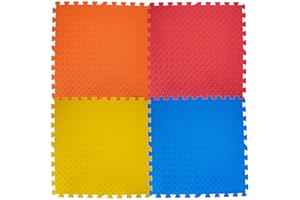 TEOREMA GIOCATTOLI Teorema 72465 - Tappeto Puzzle Giganti, 60 x 60 cm, Colori Assortiti