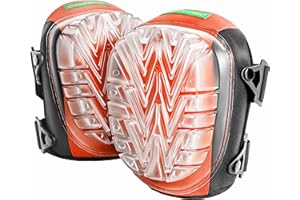 GRÜNTEK Rodilleras de Trabajo al Suelo Profesionales SOFT GEL Construcción, Suelo Jardín, Soldador, Albañil. Comodo cierre con Clip