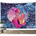 HVEST LGBT LGBT Tapestry Girl Pride Love Rainbow Tapestry Wall Hanging for Living Room Bedroom Teen Dorm 60x40 Inches