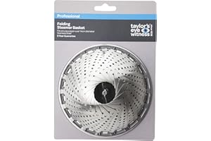 TAYLORS EYE WITNESS Stainless Steel Vegetable Steamer Basket - Collapsable, Foldable, Expandable Insert Rack/Colander Fitting Most Saucepans. Healthy, Efficient and Nutritional Cooking. Ideal For Veg, Seafood, Pasta.