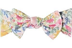 Copper Pearl Baby Stretchy Soft Knit Headband Bow "Lark"