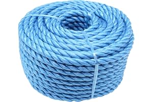 EAI Blue Rope General Purpose Polypropylene 10mm Diameter x 30 Metre Length Coil