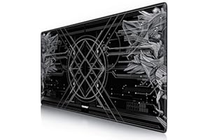 TITANWOLF - Tapis de Souris Gaming XXL 1200x600mm - Tapis de Table Surdimensionné Extra Grand XXXL – pour précision et rapidité - pour Souris et Clavier Roccat Razer Logitech - Noir