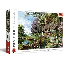Trefl 1000 Piece Alpine Village Jigsaw Puzzle - 27x19 Inch Scenic Mountain Landscape Puzzle