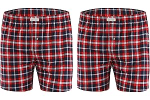 sesto senso Spodnie piżamowe męskie, krótkie, 2 sztuki, w kratkę, zabawne, kolorowe, bawełniane spodnie piżamowe