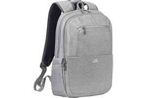 Rivacase 7760grey Sac à dos pour Ordinateur Portable 15,6" Gris clair chiné