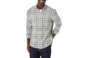 Amazon Essentials Men's Long-Sleeved Flannel Shirt - Discontinued Colours