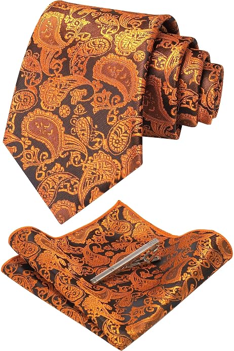 Ensemble Cravate Homme JEMYGINS - Coton à Carreaux, Avec Pince Et Carré De Poche - Boîte Cadeau