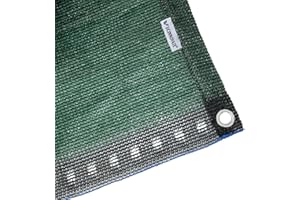 VVFLED 2 x 3 m Dark Green Garden Mesh Netting 90% UV Protection Shade Net with Grommets, 6.5x10 ft Plant Shade Cloth for Greenhouse Garden Outdoor Patio Awning Canopy, Fence Privacy Screening