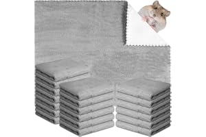 Panelee 20 Stück wasserdichte PIPI Pads Meerschweinchen Käfig Einlagen Waschbare Fleecedecken für Hamster Chinchilla Kleintiere Kuscheldecken Schlafmatten Tierdecken für Kaninchen Welpen Katzen