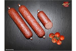 MEININGER DIE THÜRINGER TRADITIONSFLEISCHEREI Kochsalami Pur I Wurst aus Thüringen I 4x 250g