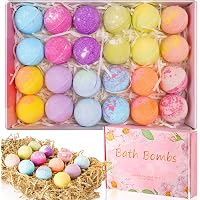 8 Große Badebomben-Set, Handgefertigt, Mit ätherischen Ölen – Für Wellness, Entspannung, Geschenk