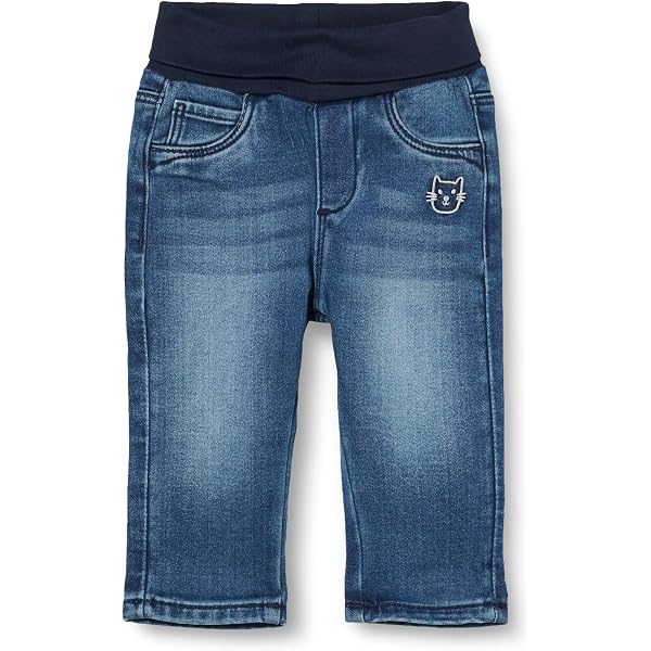 S.Oliver Mädchen Jeans – Mit Elastikbund, Stickerei, Regular Fit