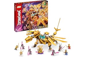 LEGO Ninjago Ultra Drago d’Oro di Lloyd, Set Serie TV Crystallized con Grande Action Figure da Costruire e 9 Minifigure, Idea Regalo, Giochi per Bambina o Bambino da 9 Anni in su 71774