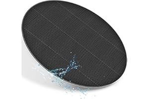 tillvex® Alfombrilla Redonda de 196 cm para jacuzzis al Aire Libre, protección térmica y del Suelo, Aislamiento y protección para Piscina (Negro)