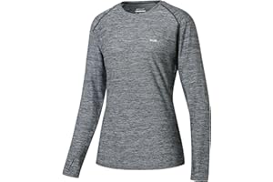 WILLIT Damska bluzka sportowa UPF 50+, ochrona przed słońcem, koszulka z długim rękawem, koszulka sportowa Rashguard, moda kąpielowa, bieganie, pływanie, wędrówki, wędkowanie, lekka