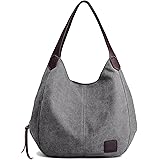 DCCN Sacs à Main en Toile pour Femme Fourre-Tout Sacs Bandoulière Vintage