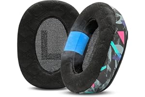 WC FreeZe V2 G PRO X – kątowe żelowe nauszniki chłodzące kompatybilne z Logitech G Pro X serią firmy Wicked Cushions | Kątowe nauszniki zapewniające wyjątkowy komfort, wyjątkowo grube | 90's Black