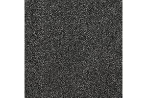 247Floors Flecked Twist Pile Carpet Roll, Hardwearing Felt Backing (3m x 4m, Black & Grey)
