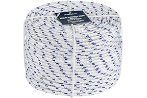 Douglas Marine Cima Bianca Ø 8 millimetri in Polipropilene da 100 metri - 16 Capi Multiuso, Resistente e Galleggiante - Ideale per Ormeggio, come Corda Generica, Passamaneria e Delimitazione