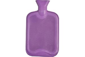 Vagabond Bags Ltd 2L Ribbed Hot Water Bottle, Lilac