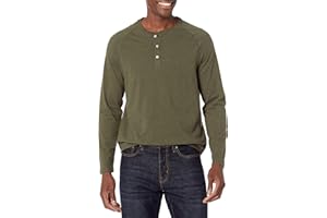 Amazon Essentials Koszulka Henley Mężczyźni Long-sleeve Henley Shirt (1 w zestawie)