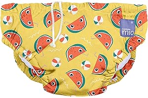 Bambino Mio, Costumino Contenitivo, A Prova di Perdite, Stiloso e Leggero, Morbido Cocomero, Larga (1-2 Anni)