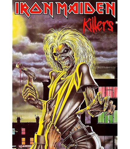Drapeau Iron Maiden – The Number Of The Beast – Officiel, 110 X 75 Cm – Tissu Résistant Multicolore