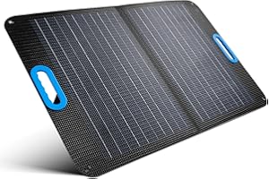 Nicesolar Pannello solare pieghevole 60 W IP67 ETFE pieghevole pannello solare con MC4, DC5521 DC7909, interfaccia Anderson, adatto per centrali elettriche portatili, generatori solari, campeggio