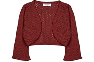 Bolerose Ragazze Manica Lunga Bolero Cardigan a Maglie Larghe Bambini
