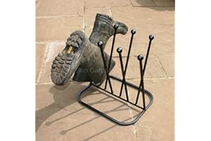 GAP GARDEN PRODUCTS Home and Garden Solid Metal 4 Pair Boot, Shoe and Trainers Stand Rack (round)