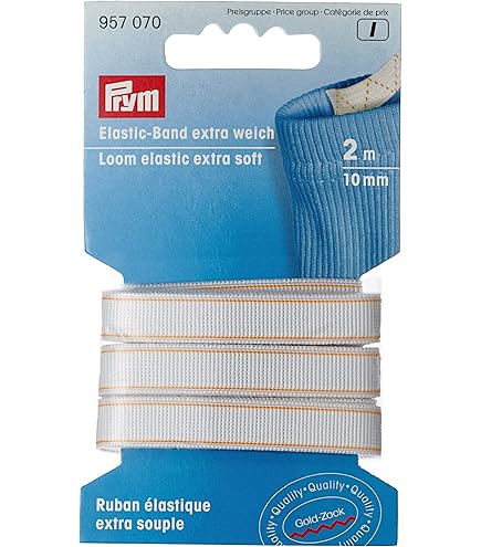 Loom Elastic Extra Soft Polyester White 14 X 6.7 X 1.4 Cm
