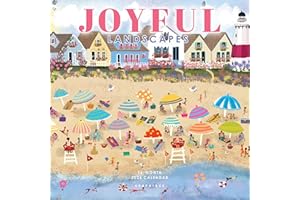 Graphique 2026 Joyful Landscapes Mini Wall Calendar | 7” x 7” | Thick Paper | Home & Office Organizer | Large Monthly Grid | 3 Languages & Marked Holidays | 4 Month Preview Page for 2027