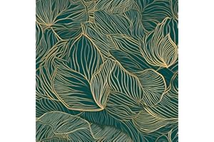 ALZKKLL Selbstklebend Tapete Blätter,Tapete Grünes Blatt Verdicken 44.5CM*600CM Blätter Wasserdicht Möbelfolie Wandtapete Mehrzwecktapete DIY Abnehmbare Wandschutzfolie für Wohnzimmer Schlafzimmer Küche