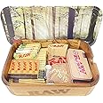 Reds Exclusive Tips RAW Wooden Cache Box Set with Tray and Magnetic Cover - Forest Version