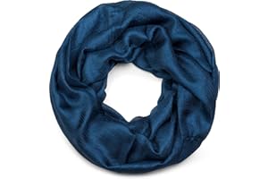 styleBREAKER Damen Loop Schal leicht und seidig in Unifarben, leichter sommerlicher Schlauchschal einfarbig 01017063