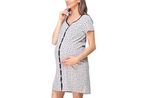 Bellivalini Camicia da Notte Premaman con Funzione Allattamento BLV50-114