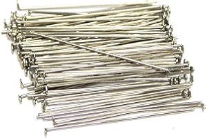 PERLIN Lot de 500 tiges de chaîne Argenté 3 cm