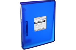 Grafoplás 30121430. Carpeta con Anillas 25mm, Color Azul, A4+, Lomo 40mm, Serie Multiline