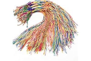 Allazone Pulseras Trenzadas Hechas a Mano, Coloridas Pulseras de Amistad Pulsera para Muñeca y Tobillo