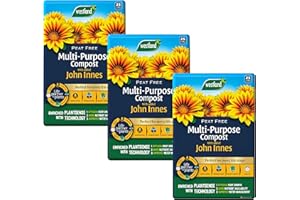 Westland Multi-Purpose Garden Compost - Peat Free Multi Purpose Compost Soil with John Innes, 3 x 25L Bags with Topline Card for Indoor & Outdoor Plants, Growing Vegetables.