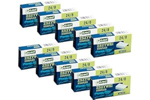 D.RECT Punti metallici 24/8 | Graffette per ufficio | Graffette | Confezione da 10.000 | 10 x 1000 pezzi