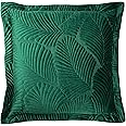 Paoletti Palmeria Feather Filled Cushion, Emerald, 60 x 60cm
