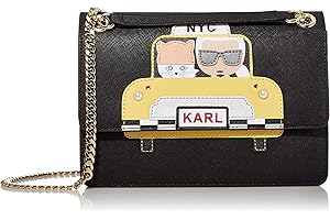 KARL LAGERFELD Maybelle Novelty-Bolso Bandolera con Solapa, Hombro para Mujer, Talla única