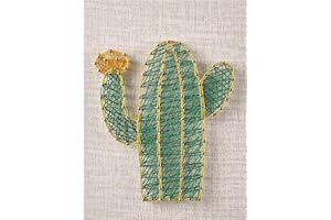 WEBEEDY DIY String Art Kit pour Débutant DIY Cactus Craft Kit pour Vacances Cadeau Unique Cactus Nail Painting String Art pour Enfants Étudiants Adultes Maison Décorations Murales Cadeau Unique