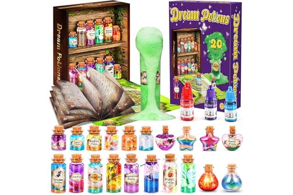 Subtail Potion Magique Enfant - 20 Bouteilles De Potion | Aqua Gelz | Coffret Magie - Halloween Cadeau Fille 6 7 8 9 10 11 Ans - Kits de Loisirs CréAtifs Fille 6-12 Ans