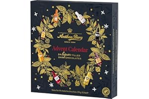 Anthon Berg Chocolate Liqueurs 2025 Advent Calendar for Adults, 24 Assorted Chocolate Liqueurs, Perfect for your Christmas Countdown, 375 g (Pack of 1)