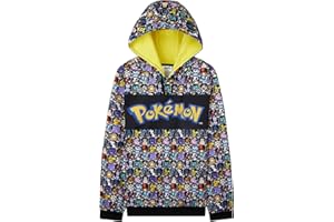 POKÉMON Pokemon Kids Hoodie for Teenagers and Boys Hoodies Warm Soft Pullover Sweatshirt Pikachu 4-15 Years Official Merchandise Pokemon Gifts for Boys