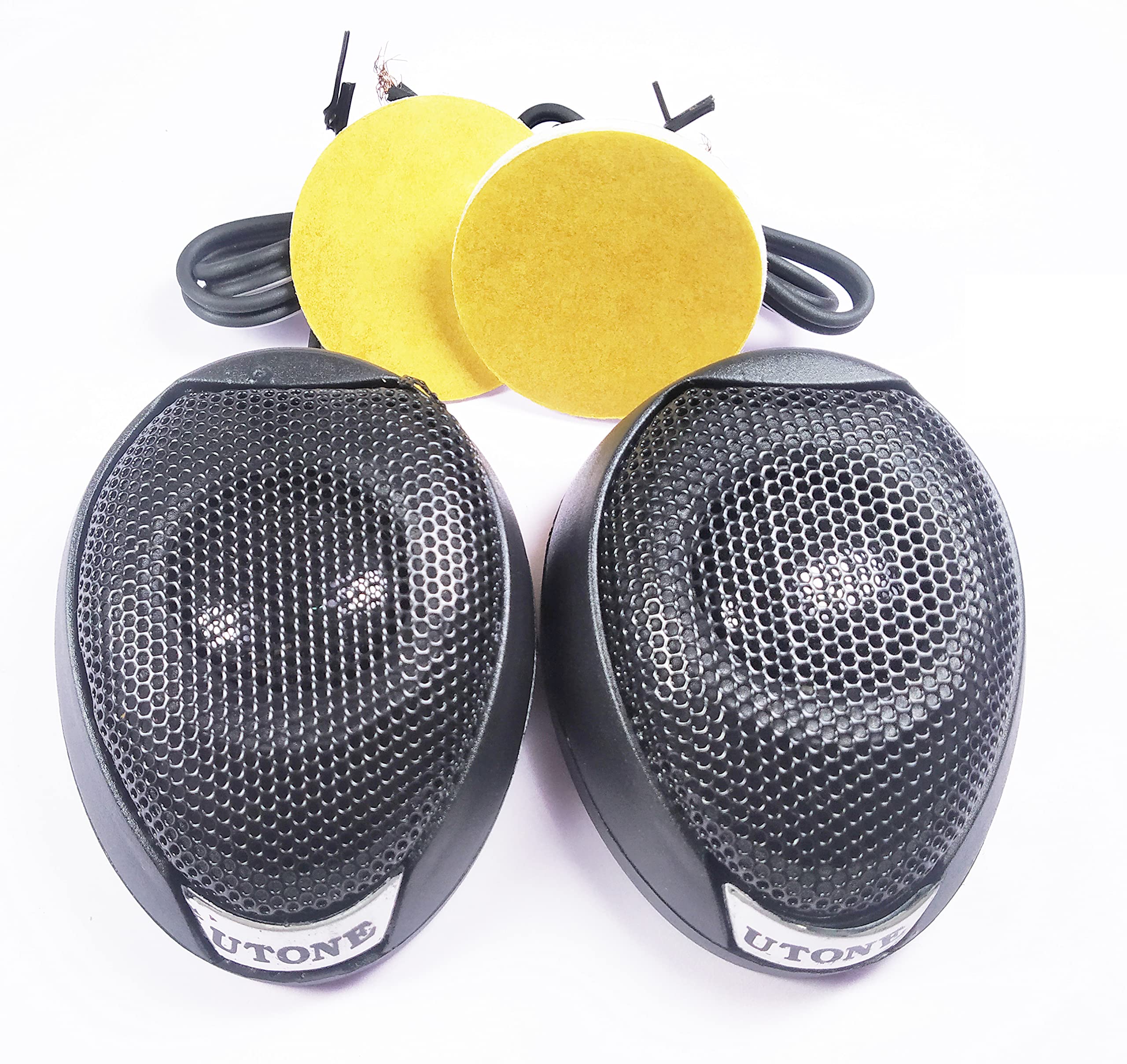 SYMFONIA 1.8"/4.7cm 300 Watt Max Tune-Up Dome Tweeter for Audio System | High Efficiency 1.5inch Dome Tweeter for HI-FI Car Stereo Component System | with Two-Sided Tape (Pack of 2).